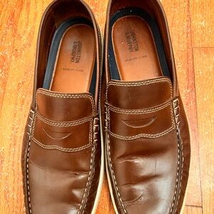 Johnston & Murphy Rich Brown Slip-On Loafers